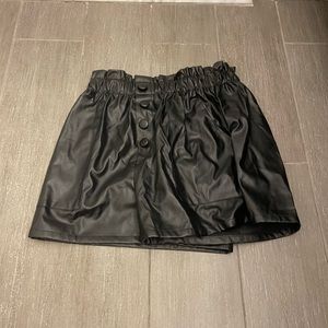 Leather Skort